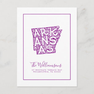 Postal Nos hemos mudado Nueva dirección Arkansas
