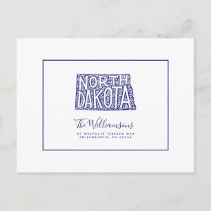Postal Nos hemos mudado Nueva dirección Dakota del No