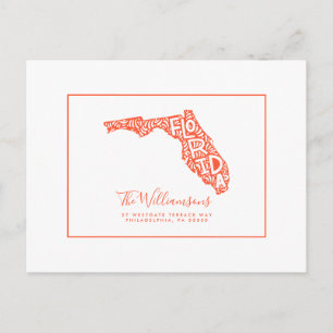 Postal Nos hemos mudado   Nueva dirección   Florida