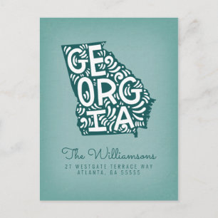 Postal Nos hemos mudado   Nueva dirección   Georgia