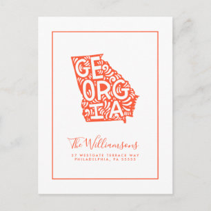 Postal Nos hemos mudado   Nueva dirección   Georgia