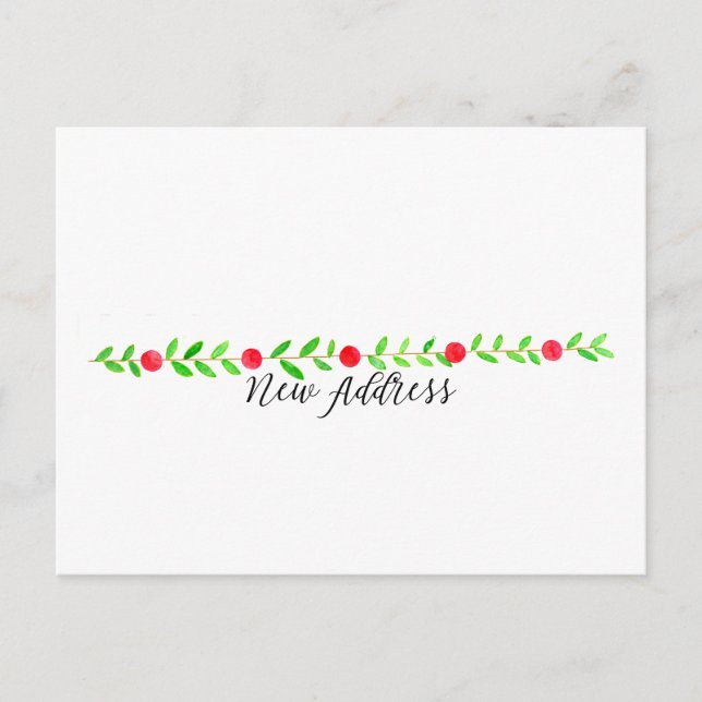 Postal Nos hemos mudado/nueva dirección , Navidades de ac (Anverso)