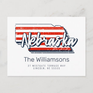 Postal Nos hemos mudado   Nueva dirección   Nebraska