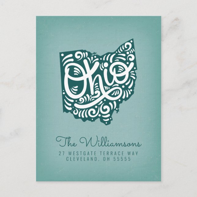 Postal Nos hemos mudado | Nueva dirección | Ohio (Anverso)