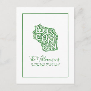 Postal Nos hemos mudado   Nueva dirección   Wisconsin