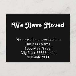 Postal Nos Hemos Mudado Por Favor Visita Nuestra Nueva Ub