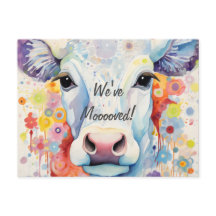 ¡Nos hemos mudado! Vaca artística