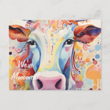 ¡Nos hemos mudado! Vaca artística