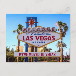 Postal Nos Mudamos a Las Vegas Nueva Casa