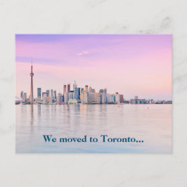 Postal Nos mudamos a Toronto Canada Skyline Photo Moving