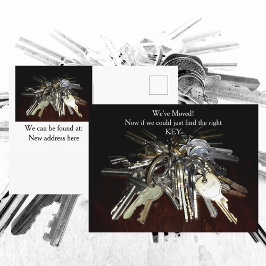 Postal Nos Mudamos Nueva Dirección Llaves Divertidas