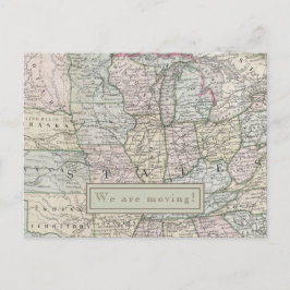 Postal Nos vamos a... Mapa de Estados Unidos de personali