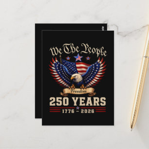 Postal Nosotros El Pueblo 250 Años Águila de la Libertad