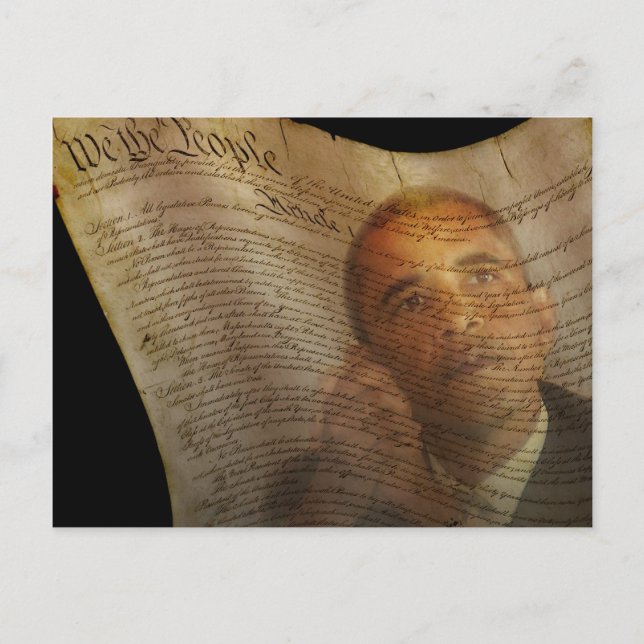 Postal Nosotros, el pueblo... Barack Obama y la Constituc (Anverso)