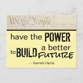 Postal Nosotros el Pueblo Construimos un Futuro Mejor