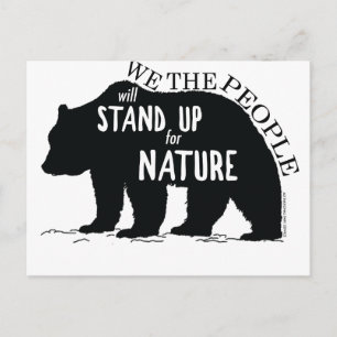 Postal Nosotros, el pueblo, defendemos la naturaleza - os