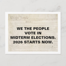 Postal Nosotros, el pueblo, votamos en las elecciones de 