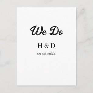 POSTAL NOSOTROS HACEMOS NOMBRE DE PAREJA FECHA DE BODAS S