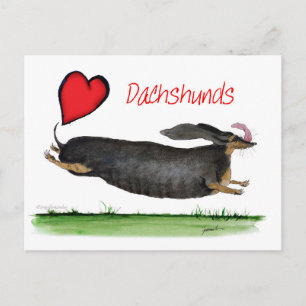 Postal nosotros luv dachshunds de Tony Fernandes