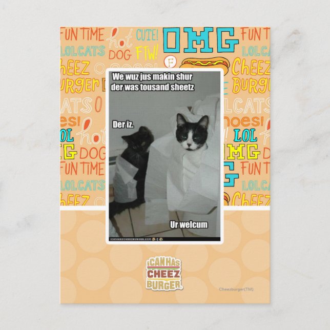 Postal Nosotros sur del makin del jus del wuz (Anverso)