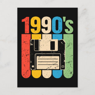 Postal Nostalgia por la computadora de disco flexible ret