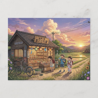 Postal Nostalgic Japanese Dagashiya Candy Store - Anime S
