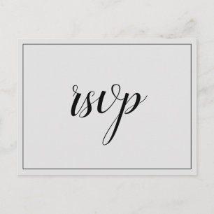 Postal nostálgica "rsvp"