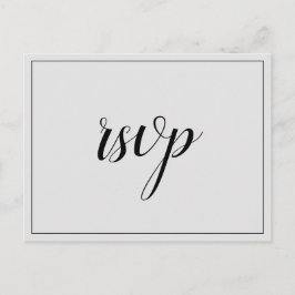 Postal nostálgica "rsvp"