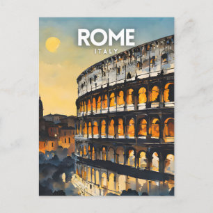 Postal Nostálgico de viajes de Roma