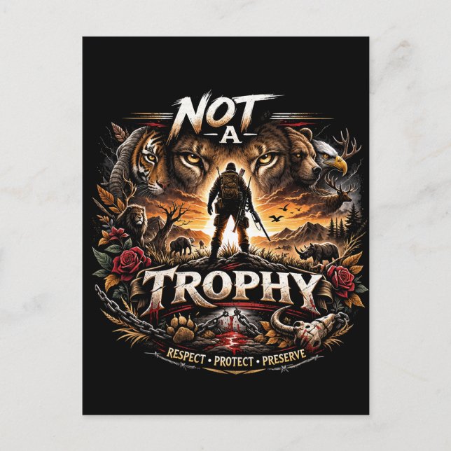 Postal Not a Trophy (Anverso)