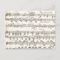 Notación musical partitura antigua 
