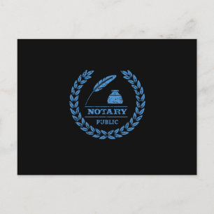 Postal Notario abogado de oficio abogado notario regalo