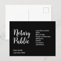 Notario público Black White Name Business Services