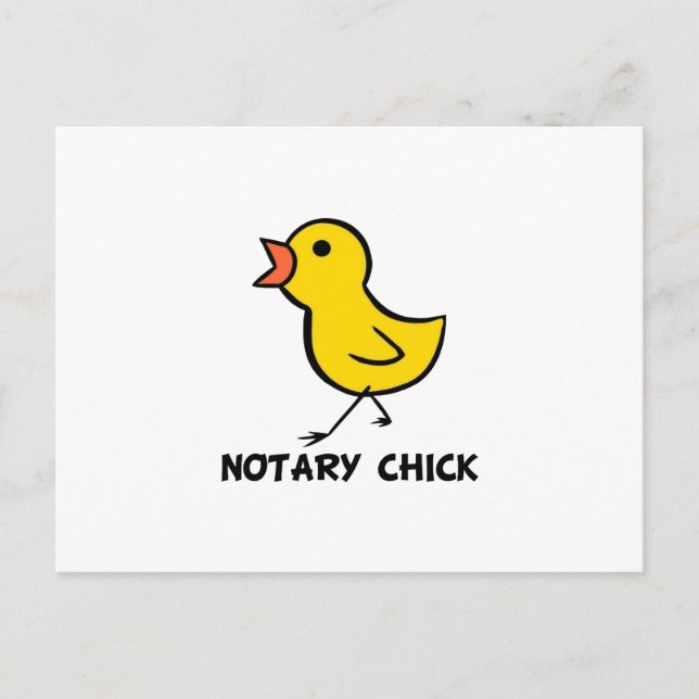 Postal Notary Chick (Anverso)