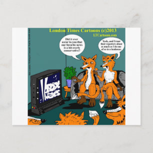 Postal Noticias Conservadoras Caricatura Divertida