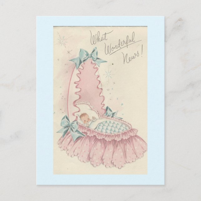 Postal "Noticias Maravillosas", bebé (Anverso)