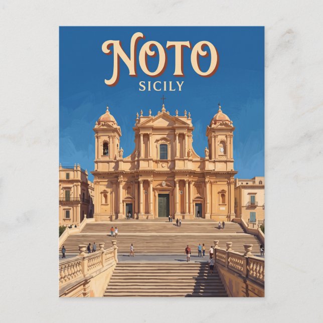 Postal Noto Italia (Anverso)