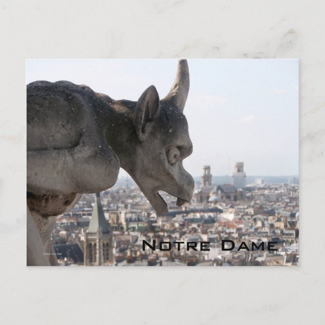 Postal Notre Dame Chimera Postcard (Anverso)