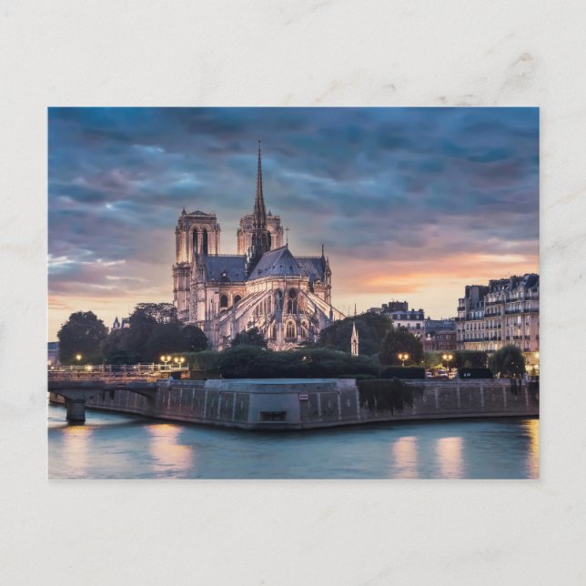 Postal Notre-Dame de París (Anverso)