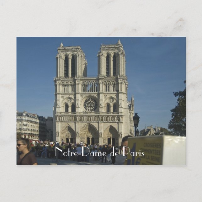 Postal Notre-Dame de París (Anverso)