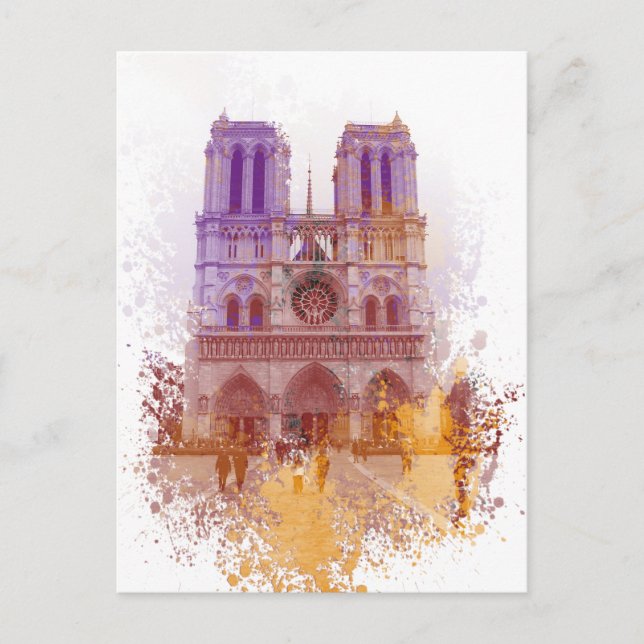 Postal Notre Dame de París (Anverso)