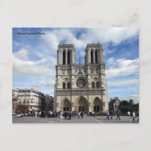 Postal Notre Dame en París