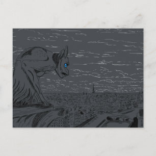 Postal Notre Dame Gargoyle