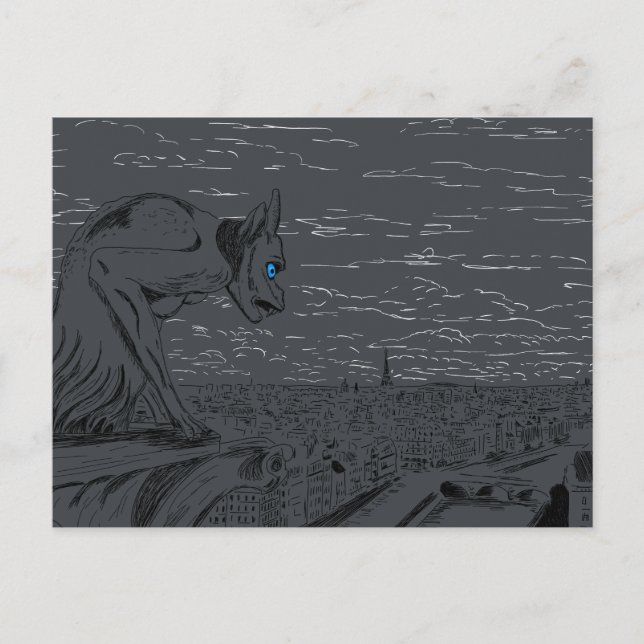 Postal Notre Dame Gargoyle (Anverso)