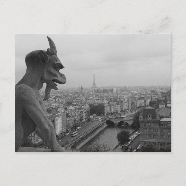 Postal Notre Dame Gargoyle (Anverso)