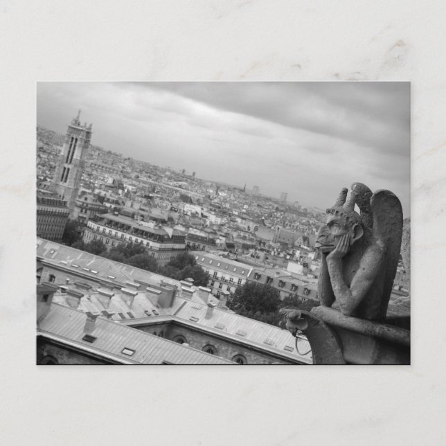 Postal Notre Dame Gargoyle Postcard (Anverso)