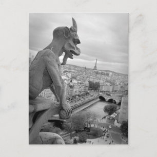 Postal Notre Dame Gargoyle Postcard