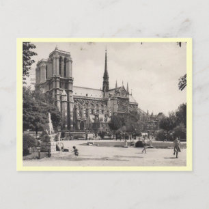 Postal Notre Dame, Paris Vintage