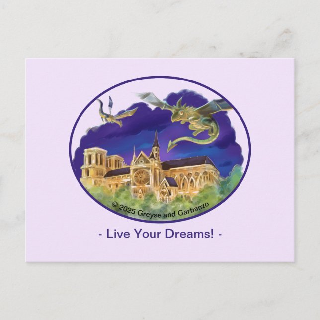 Postal Notre Dame Post Card - Dreams (Anverso)