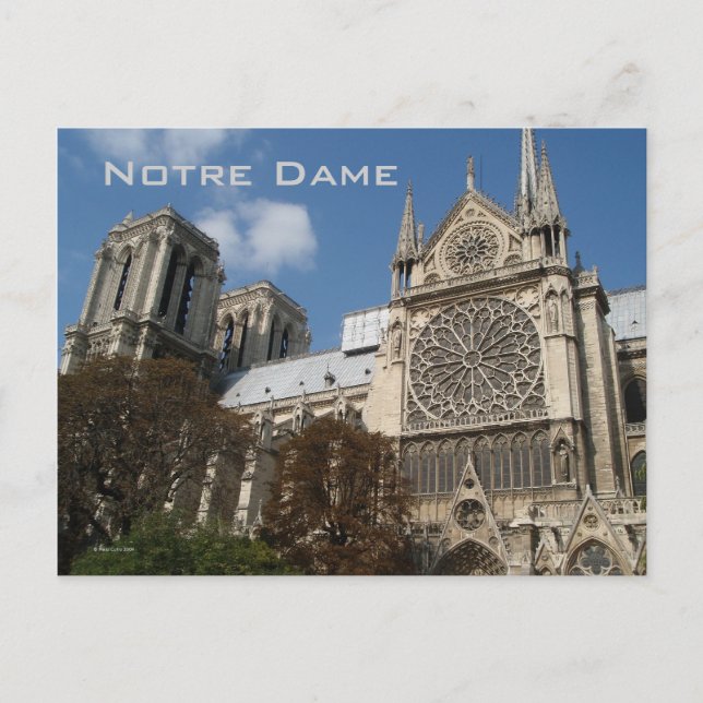 Postal Notre Dame Postcard (Anverso)